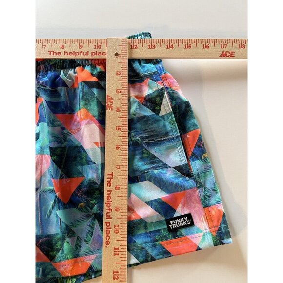 Funky Trunks ocean beach all-over print swim trunks shorty shorts sz S(32) - Picture 8 of 11